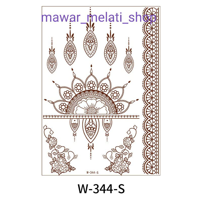 tatto coklat henna tato henna temporer henna instant