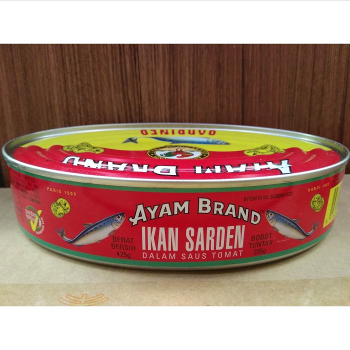 

Ikan Kaleng Ayam Brand Sardine Oval 425G