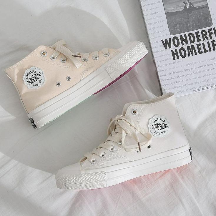 [KODE THVJQ] ATHENA-01 || Sepatu Sneakers UV Multi Color Change Sneakers Import Wanita Bisa Berubah 