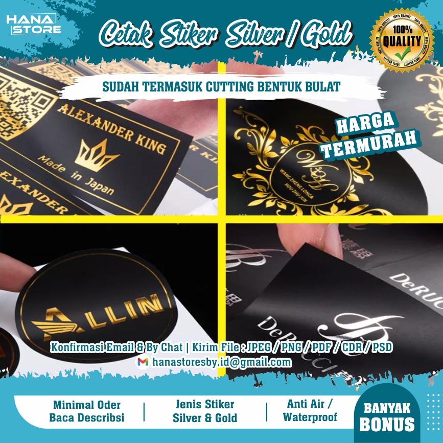 

CETAK STIKER BULAT SILVER METALIC / SILVER MATTE / STIKER LABEL BULAT ANTI AIR / STIKER CHROME STICKER MAKANAN KEMASAN PRODUK BOTOL MINUMAN CUSTOM