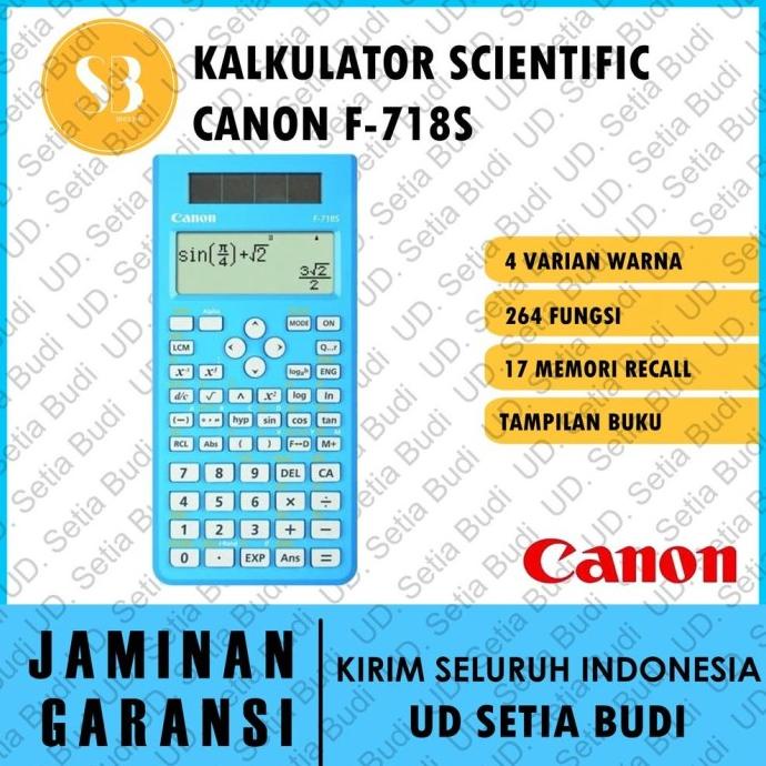 

KALKULATOR SCIENTIFIC CANON F-718S ASLI DAN BERGARANSI E8576TRB