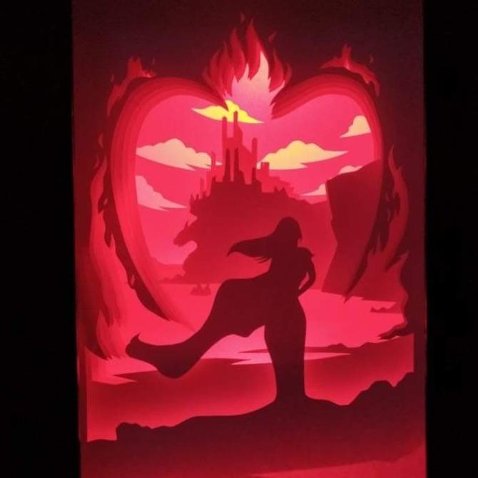 Game of Thrones Melisandre Papercut Lightbox Light Box Lampu Tidur LED ready