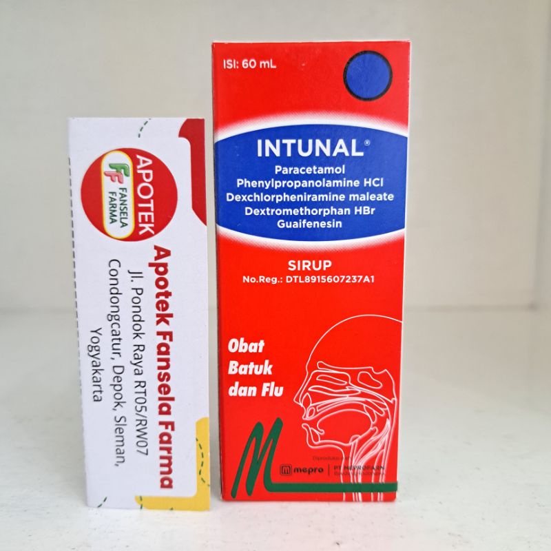 Intunal Sirup Flu Batuk Berdahak Batuk tidak berdahak Anak Dewasa