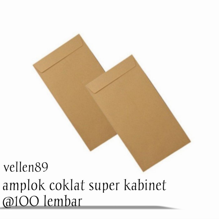 

Trendi Amplok Coklat Super Kabinet @100 Lembar Limited