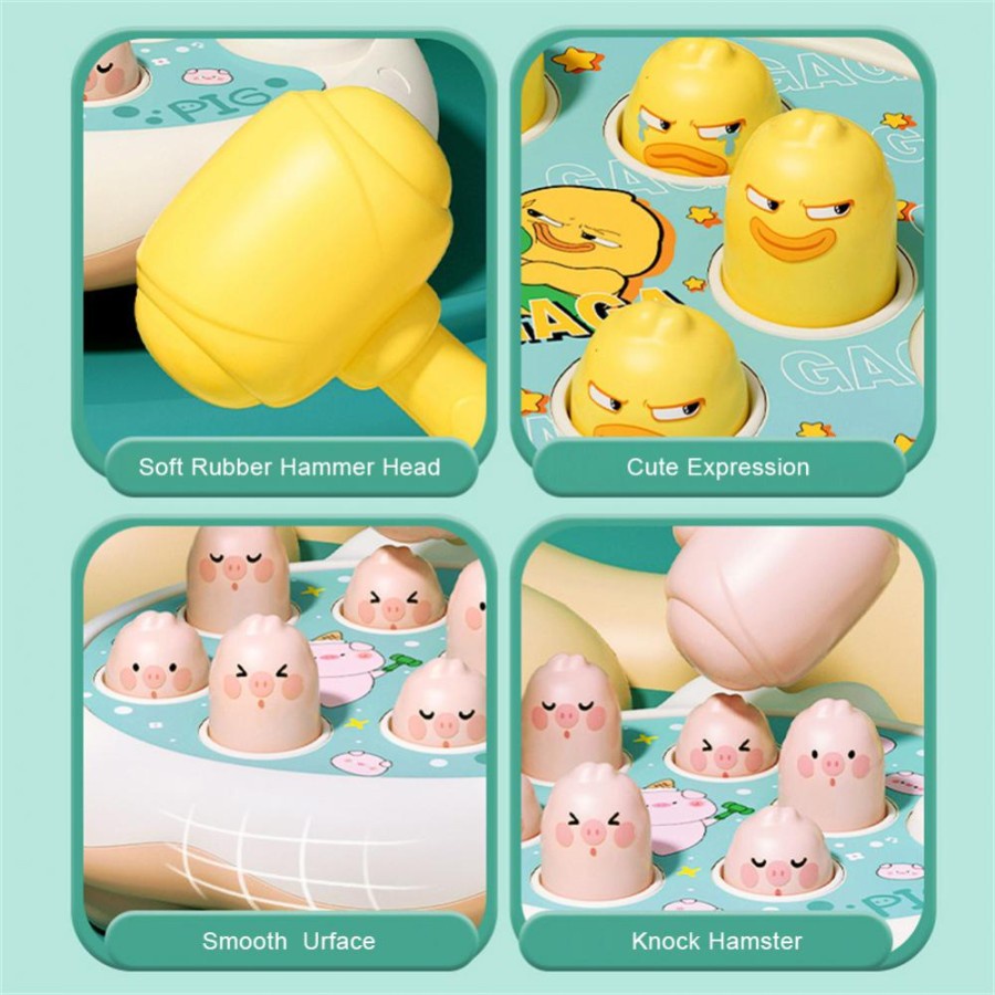 MOMBABY1 mainan anak Whack a mole / Mainan motorik sensorik autis pukul tikus