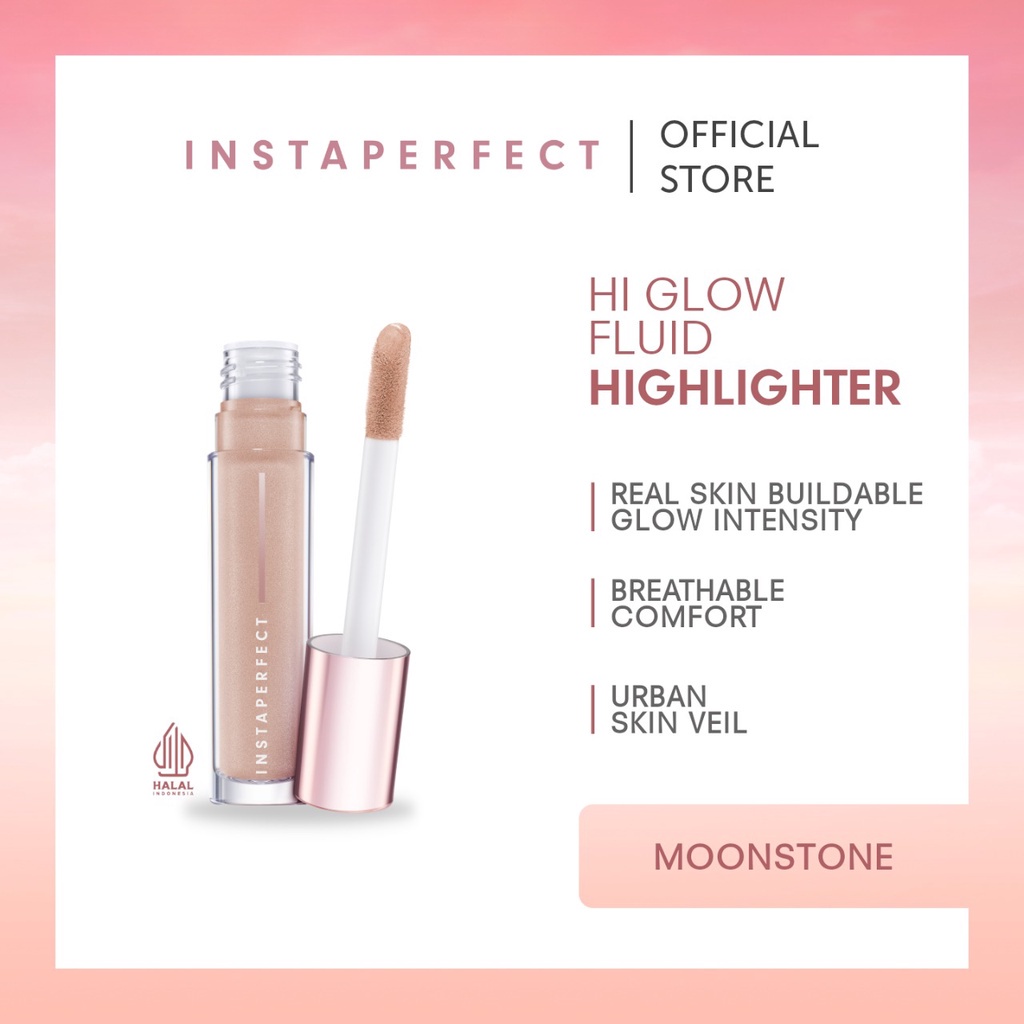 Wardah Instaperfect Hi Glow Fluid Highlighter 6 ml (Buildable Glow Intensity, Pearlize Glow)