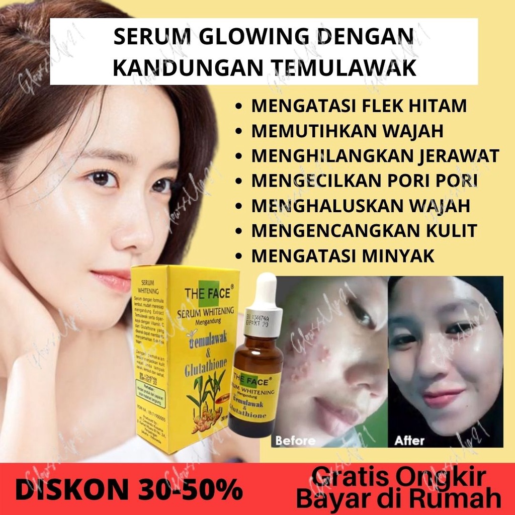 THE FACE SERUM TEMULAWAK BPOM - TEMULAWAK SERUM THE FACE BPOM