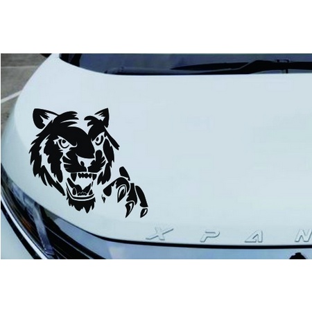 Stiker cutting MACAN kap mobil