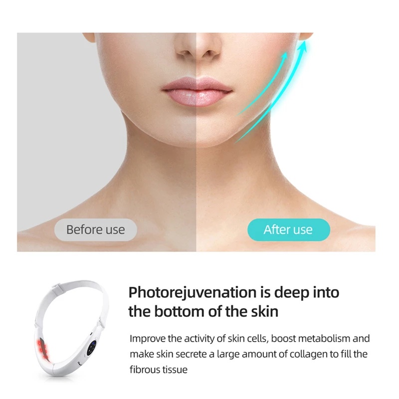 V Face Shaping Belt EMS Face Slimming Massager Double Chin Remover V Mengangkat Wajah Dan Mengencangkan EMS Arus Mikro