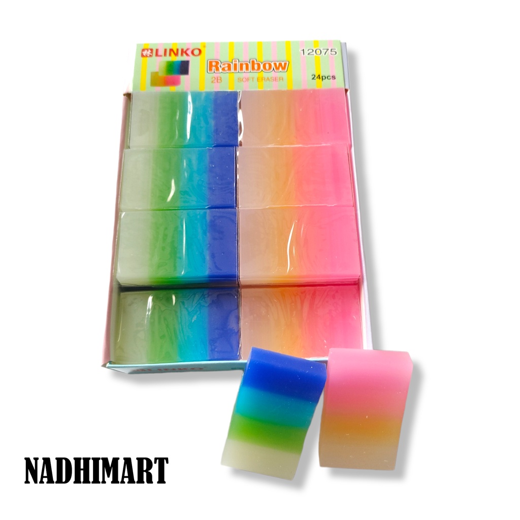 

LINKO PENGHAPUS RAINBOW / SOFT ERASER LINKO / STIP LINKO 12075 (24/960)