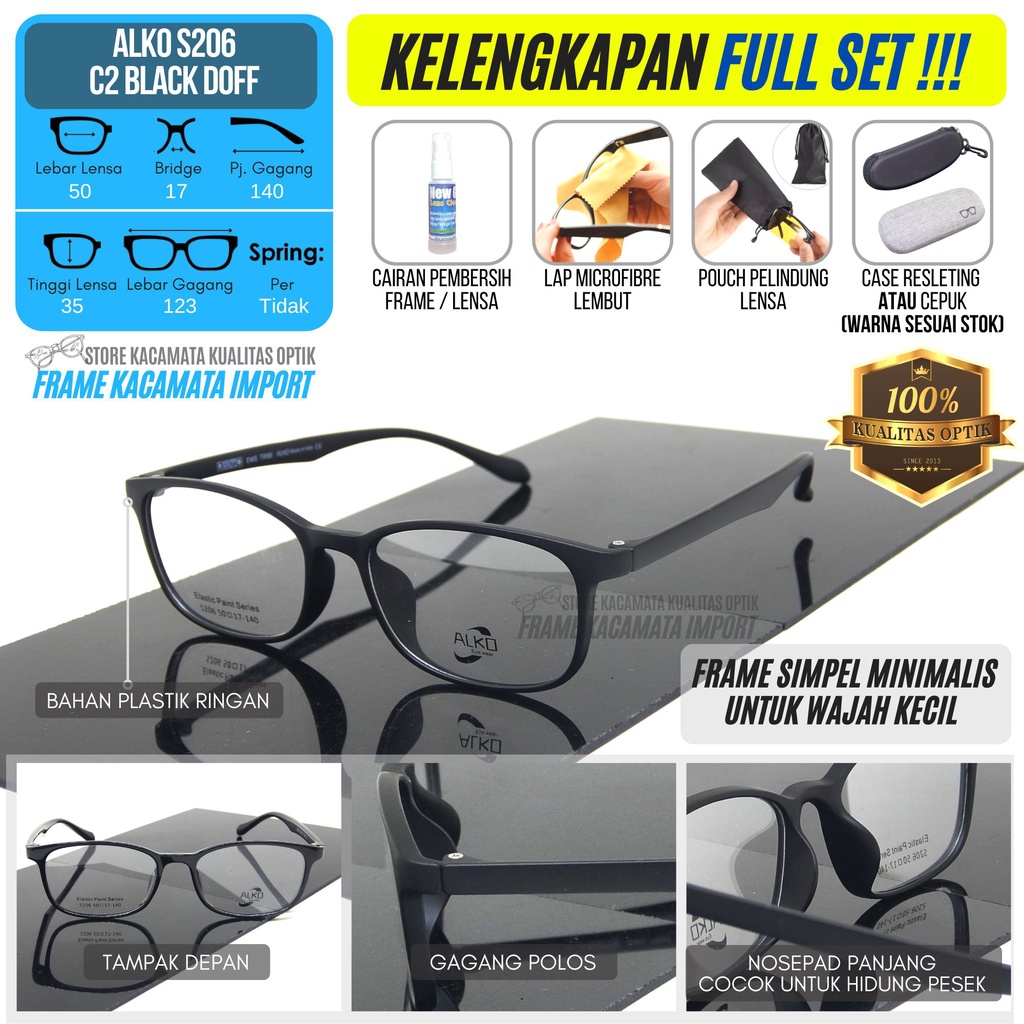 Kacamata Frame Kecil Pria Wanita Wajah Mungil