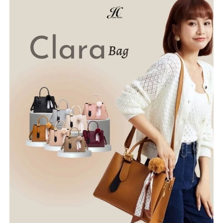 LIMITED EDITION TAS SELEMPANG WANITA BRANDED JIMS HONEY JH CLARA BAG TAS BESAR TAS KERJA KANTOR ELEGAN KADO ULTAH ANNIVERSARY PACAR ISTRI CEWEK PEREMPUAN UNIK ELEGANT CANTIK MURAH FEMINIM PROMO DISKON