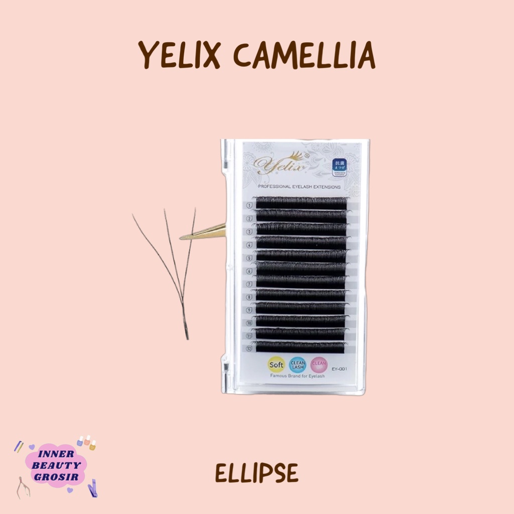 Yelix Camellia Elipse Soft Eyelash Extension / Bulu Mata Yelix