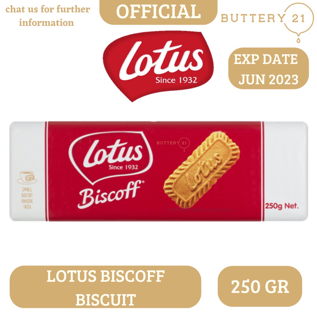 Jual LOTUS BISCOFF BISCUIT BISKUIT LOTUS 250 GR | Shopee Indonesia