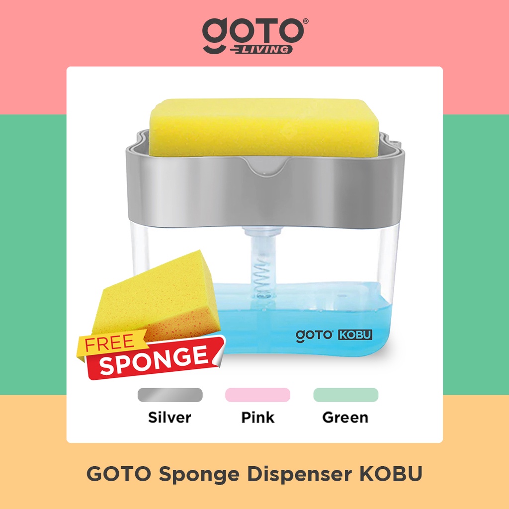 Goto Kobu Sponge Dispenser Holder Spons Tempat Sabun Cuci Piring