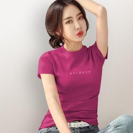 Kaos Lengan pendek wanita Gaya Korea variasi printing - TheXshop Kalliope