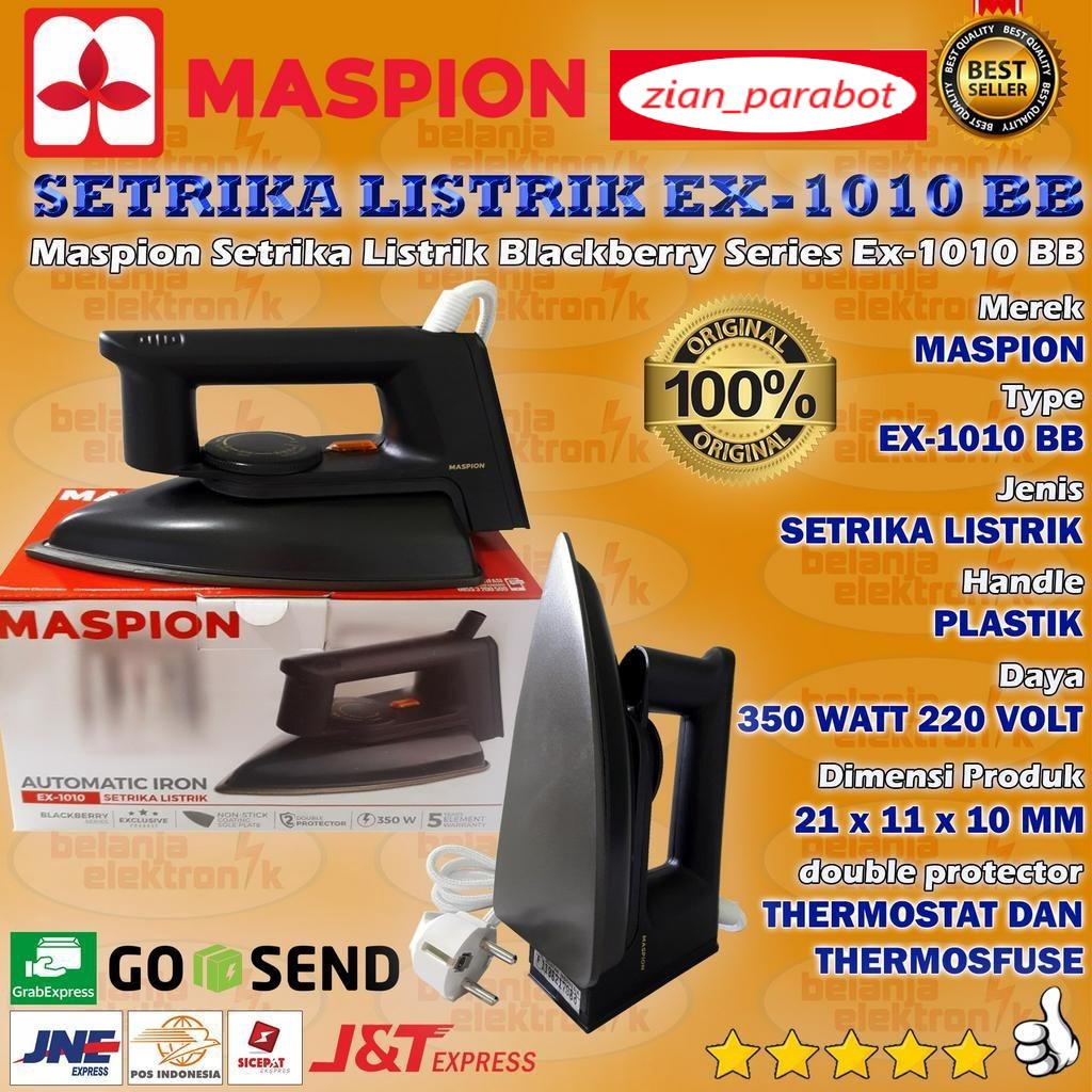 Setrika Maspion Original EX-1010 Blackberry