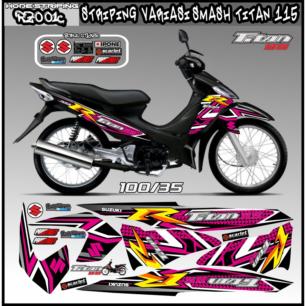 striping smash titan / decal smash titan / sticker smash titan