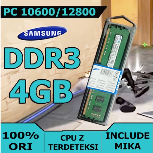 RAM MEMORY PC DDR3 4GB 12800 SAMSUNG/HYNIX MEMORY LONGDIM