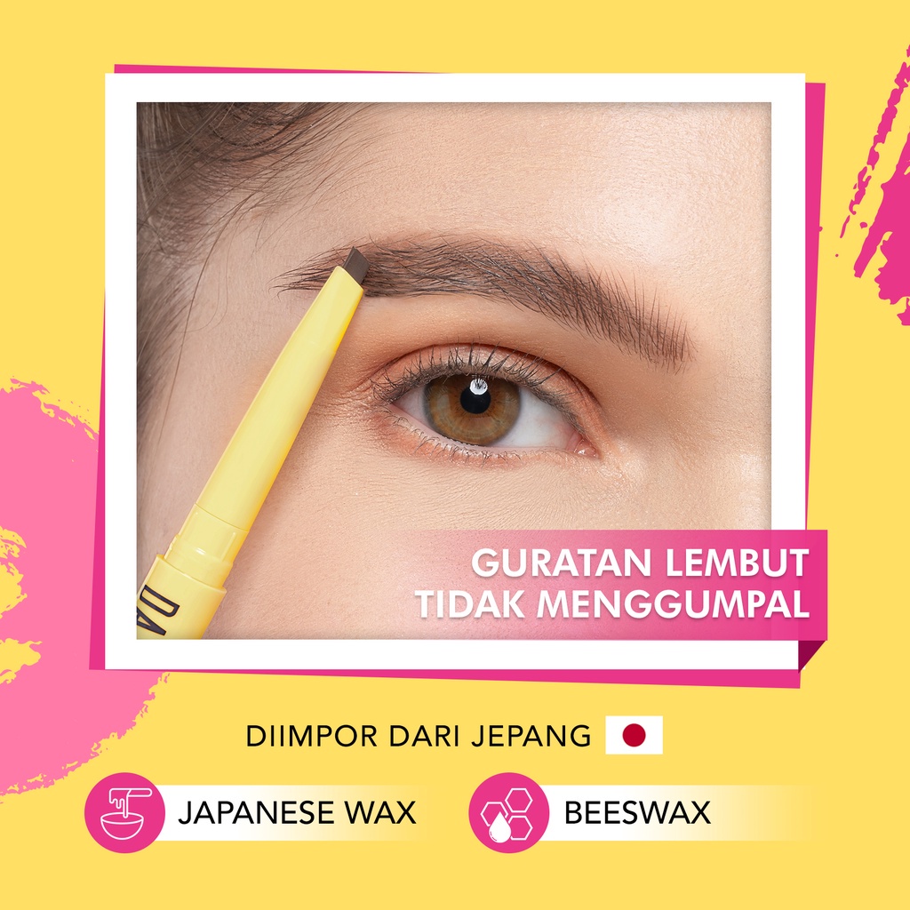 | LB | DAZZLE ME Automatic Eyebrow Pencil 2 in 1 Waterproof - Pencil alis Matic Tahan Air BPOM