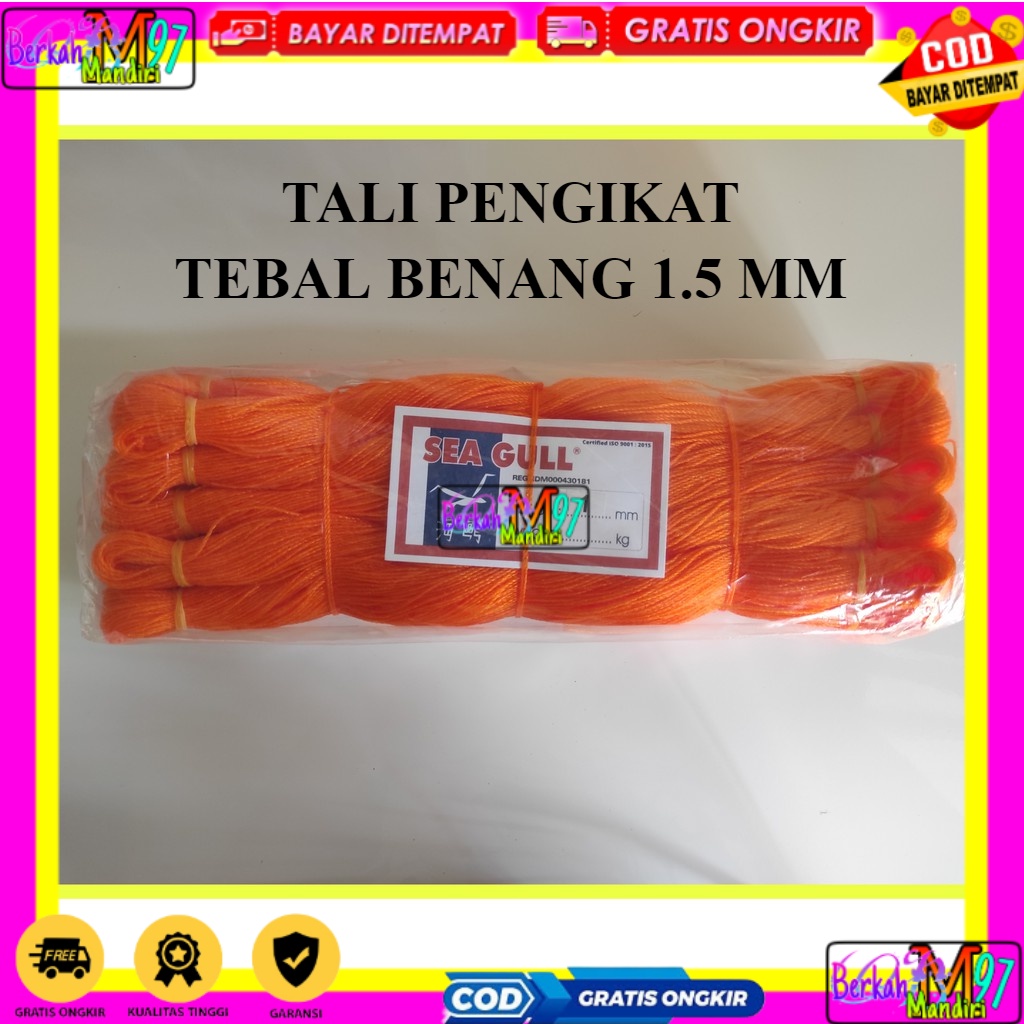 

Tali Tampar Tali Tambang 1.5mm SEA GULL Ecer