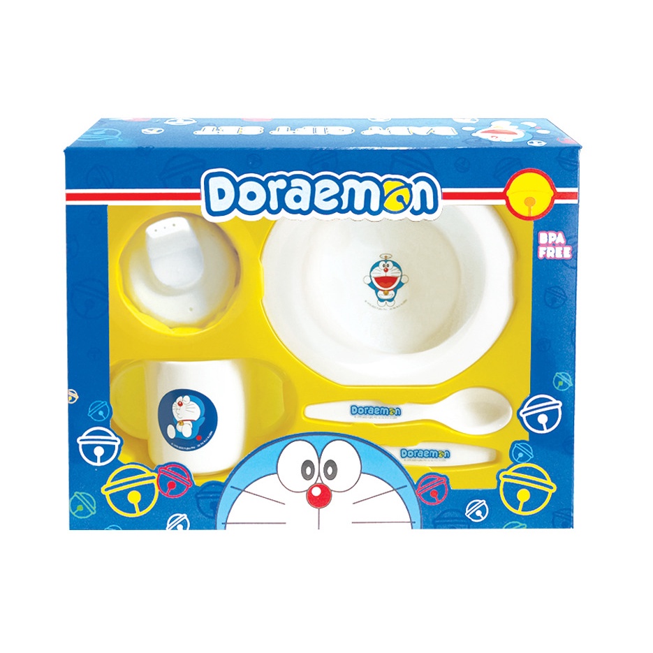 Doraemon Feeding Set Dooz Small Perlengkapan Makan Bayi - Kode 2