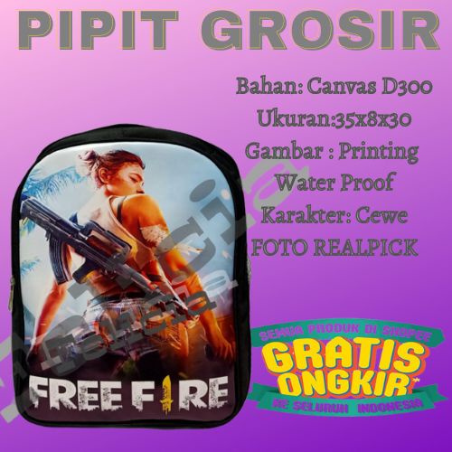 Tas Ransel Troly Free Fire Baru Best Seller