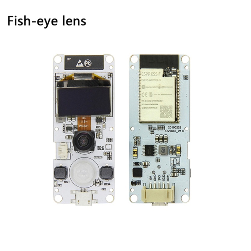 Zzz T-Camera ESP32-WROVER-B OV2640 Kamera 4MBytes Dengan Lensa OLED 0.96 &quot;