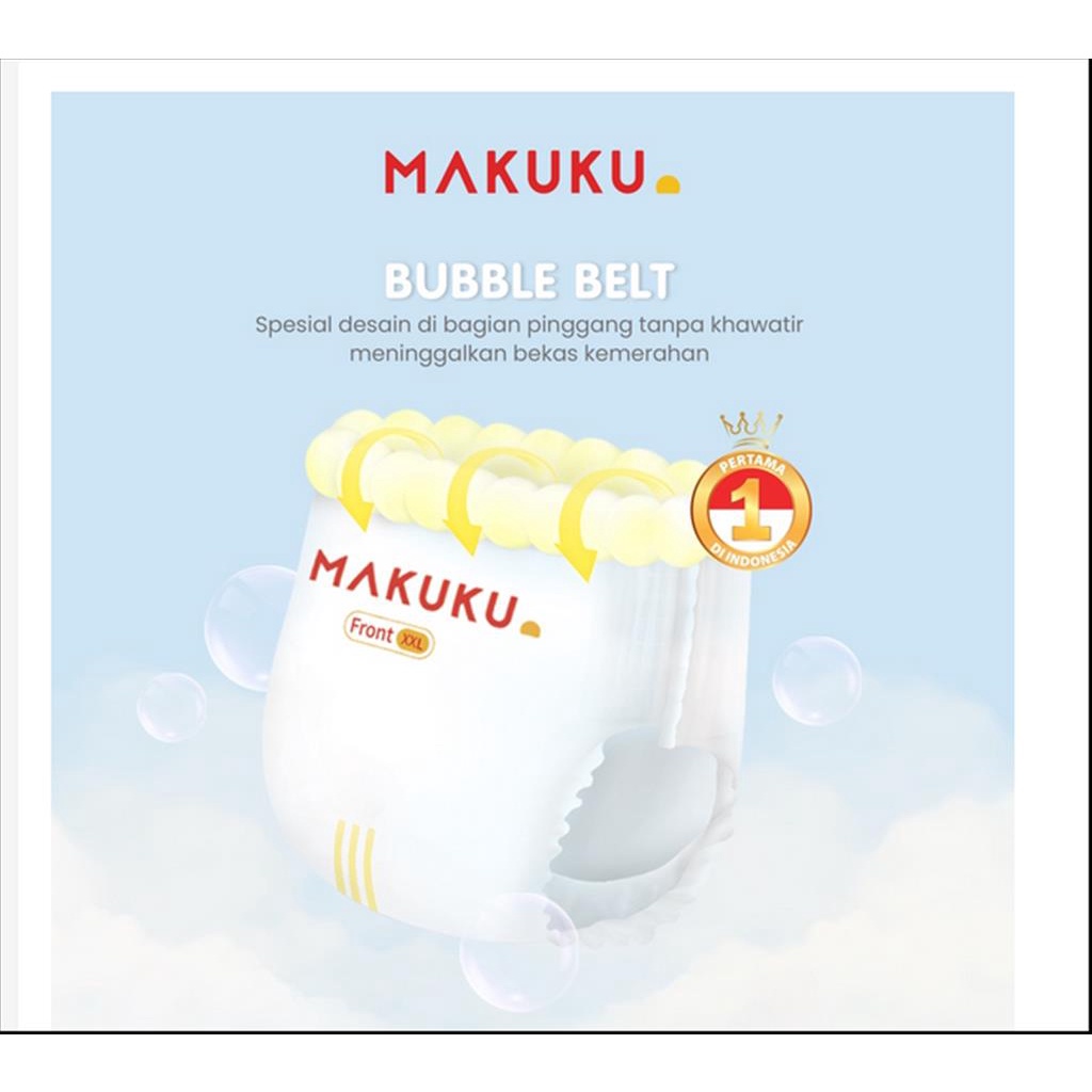 MAKUKU SAP DIAPERS PROCARE  TAPE PANTS NB28 S42 M36 L34 XL32 XXL28