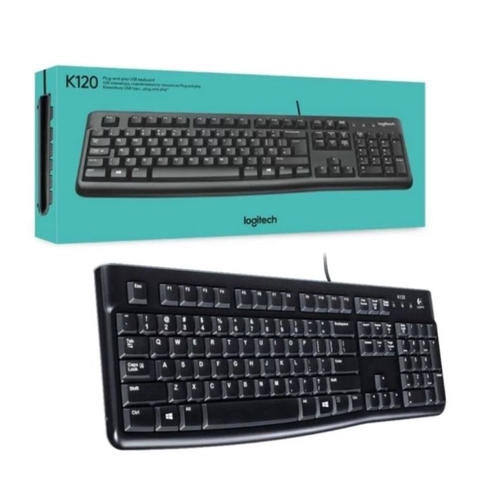 Logitech K120 USB Fullsize Keyboard- Keyboard Logitech K120