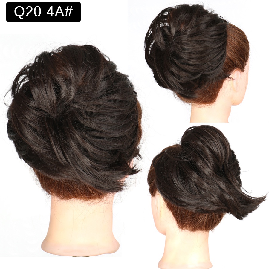 Wig Rambut Palsu Wanita Model Kuncir Kuda / Ponytail Pendek Lurus Multi Warna