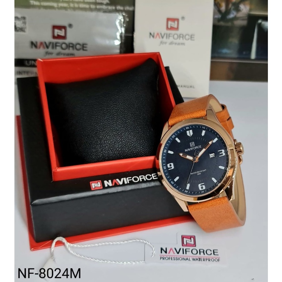 JAM TANGAN PRIA NAVIFORCE NF8024M NF8024 NF 8024 ORIGINAL