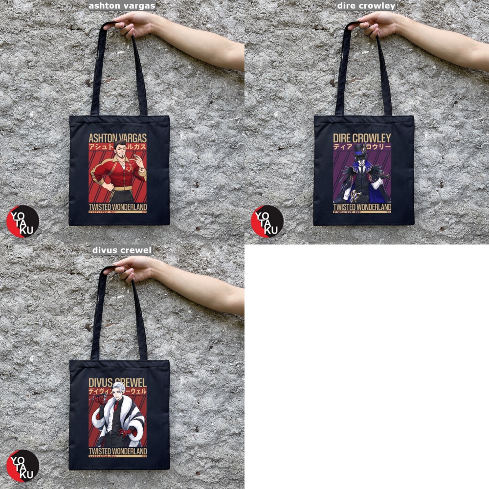 Tas Tote Bag Twisted Wonderland (School Staff) YOTAKUSHOP