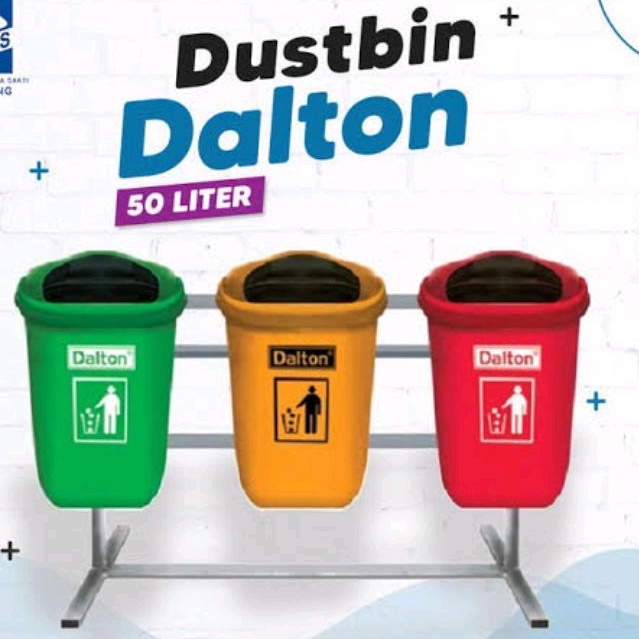 Jual Tempat Sampah 50 Liter 3 Tong Sampah Tebal Kering Basah Dustbin Dalton Shopee Indonesia 8494