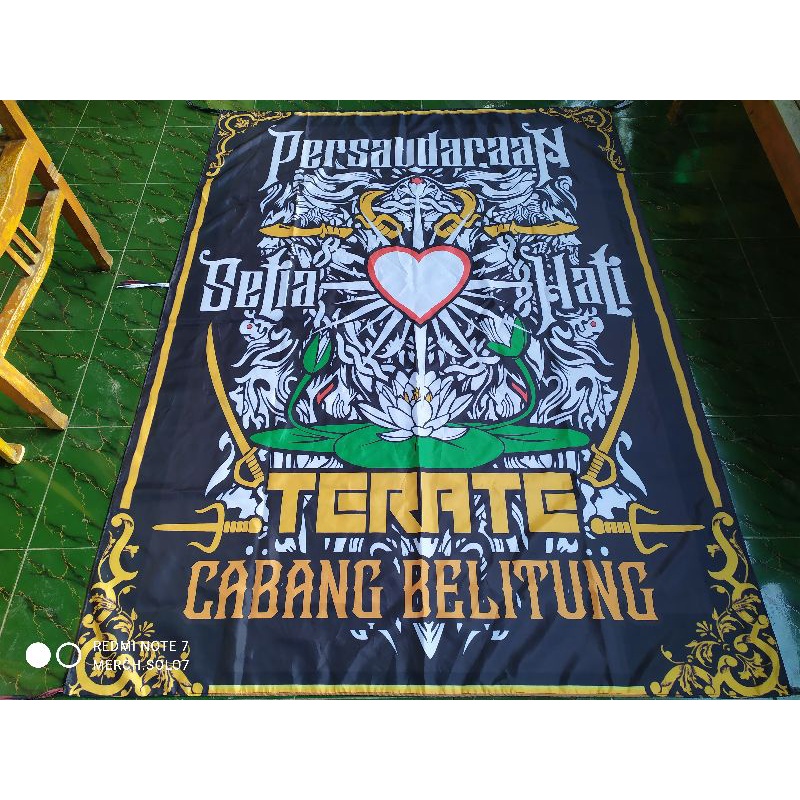 bendera PSHT Spanduk Giantflag Umbul Umbul full printing ukuran besar