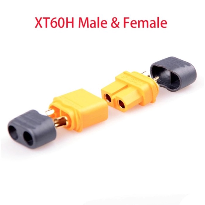XT60H Gold Connector Male + Female With Cover Plug RC LiPo Battery