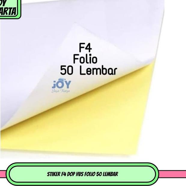 

Update !! Stiker F4 Dop HVS Folio 50 Lembar ~