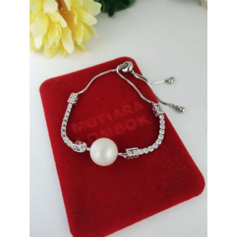 gelang mutiara laut asli lombok gelang serut mutiara laut