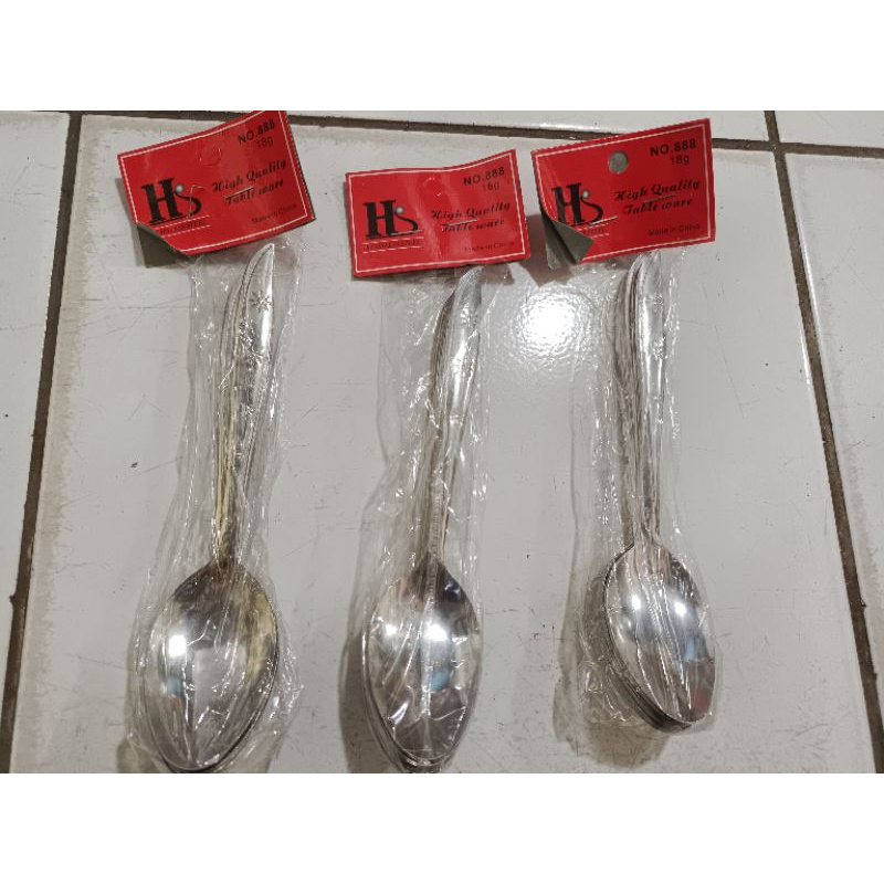 sendok stainless steel 888 / Sendok Makan / Sendok Dapur / Stainless Steel Spoon