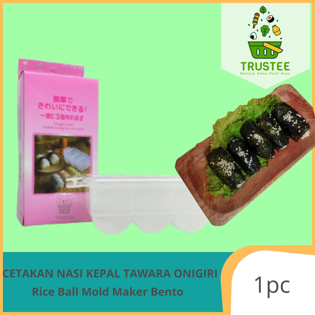 Cetakan Nasi Kepal Silinder Tawara Onigiri Rice Ball Mold Maker Bento