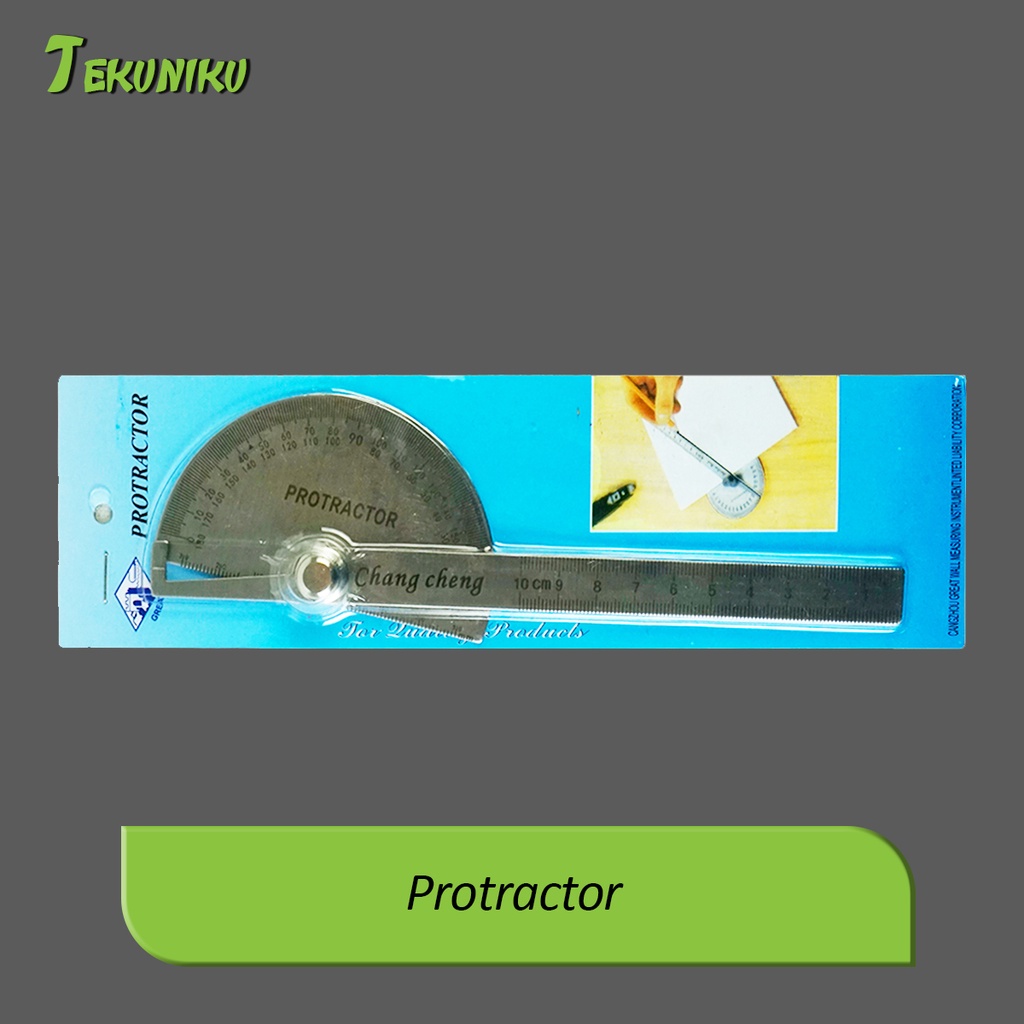 

Penggaris Busur Derajat Stainless | Protractor