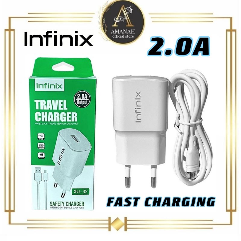 CHARGER INFINIX MICRO V9-2A Casan TC 100% ORIGINAL FAST CHARGING HOT 9 HOT 10 HOT 9 PLAY HOT 10 PLAY