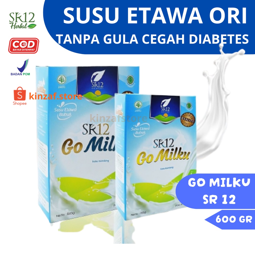 

Susu Kambing Etawa Bubuk Murni Original 600gr SR12 Tanpa Gula Tanpa Krimer Baik untuk Kecerdasan Anak Aman untuk Ibu Hamil dan Menyusui Cegah Osteoporosis Halal BPOM