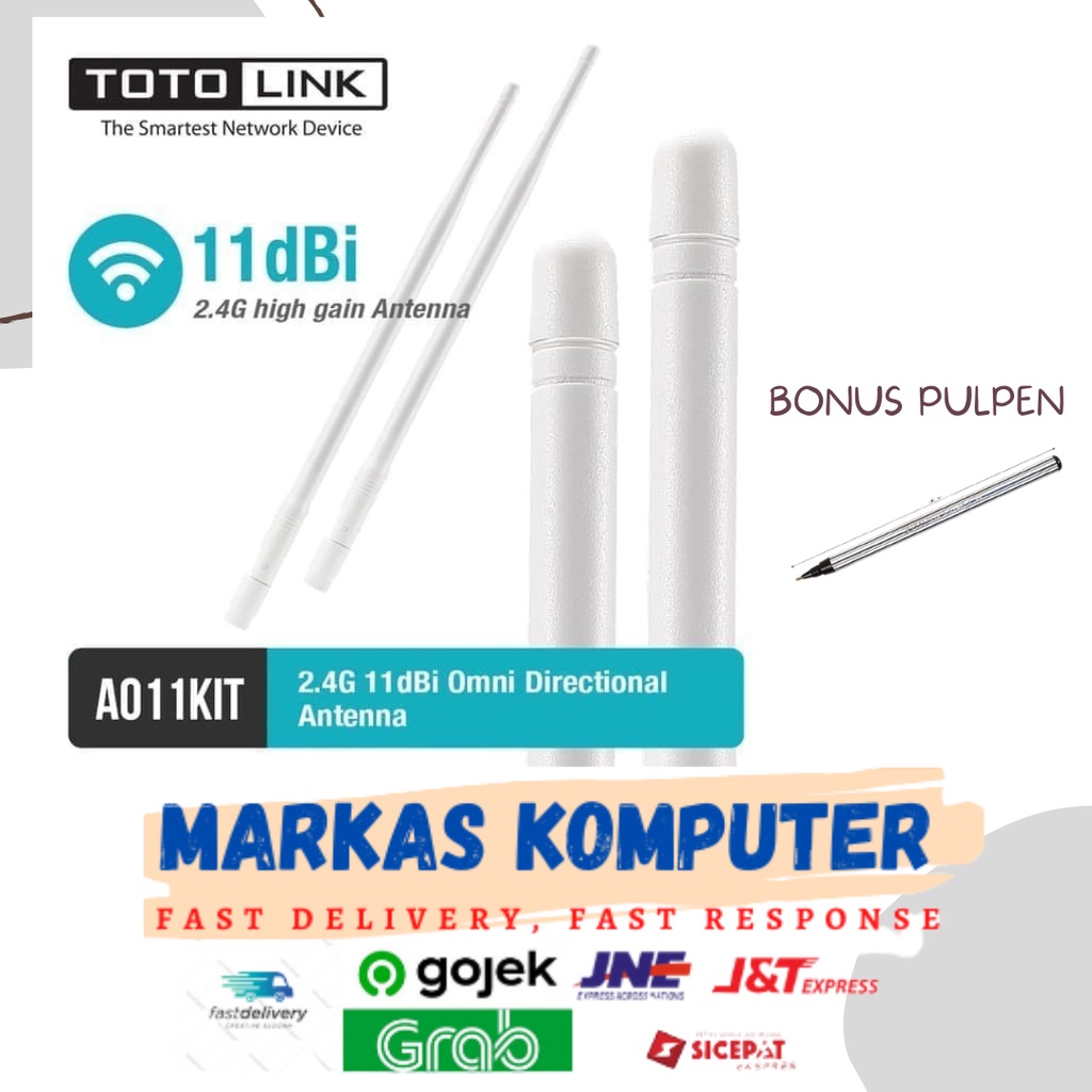 Totolink A011KIT 2.4GHz 11dBi Omni Directional Antenna Kit