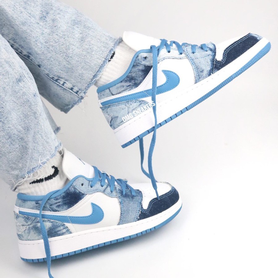 Air Jordan 1 Low Washed Denim GS 2022 - BNIB Original 100%