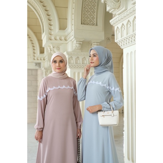 Ounadoutfit Fatimah dress wanita premium | dress kondangan | baju muslimah | outfit pengajian | baju muslim wanita | dress kondangan | abaya muslim | dress abaya