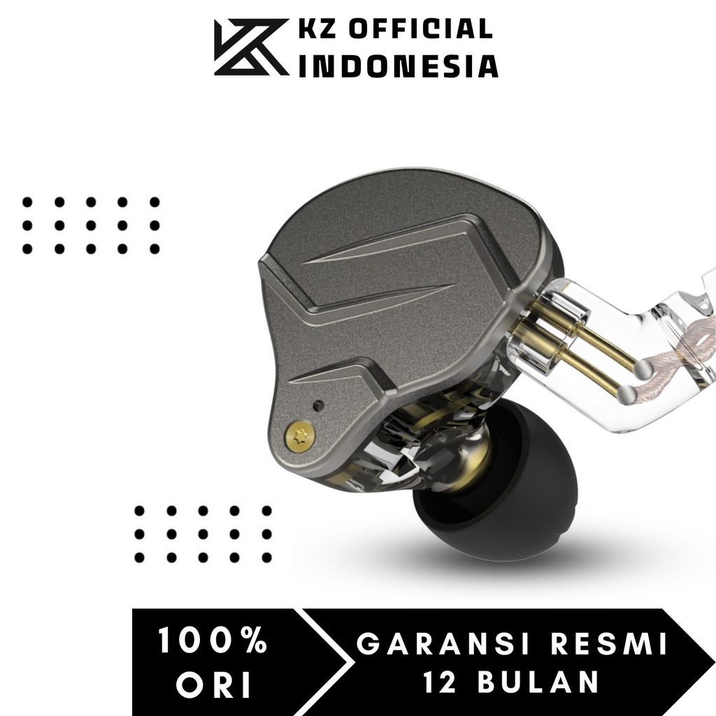 KZ ZSN Pro Metal In  Ear Earphone with Mic - Garansi Resmi