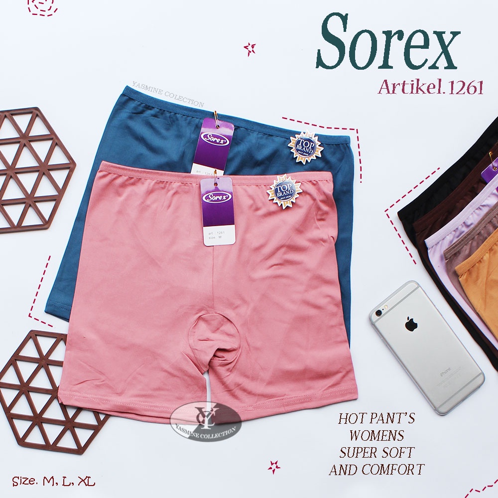 Celana dalam wanita 1261 Short Basic Sorex