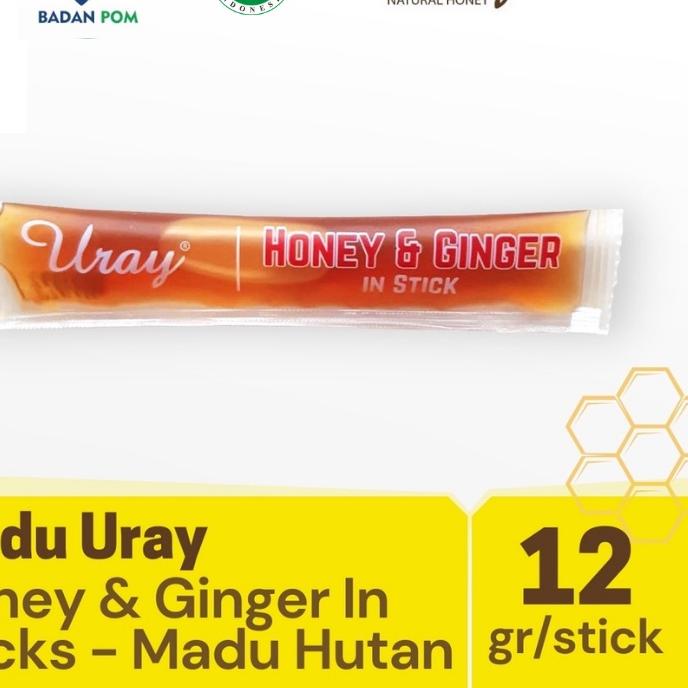 

9.9 Promo Brand Madu Uray Sachet - Honey And Ginger IN Stick 120gr buruan