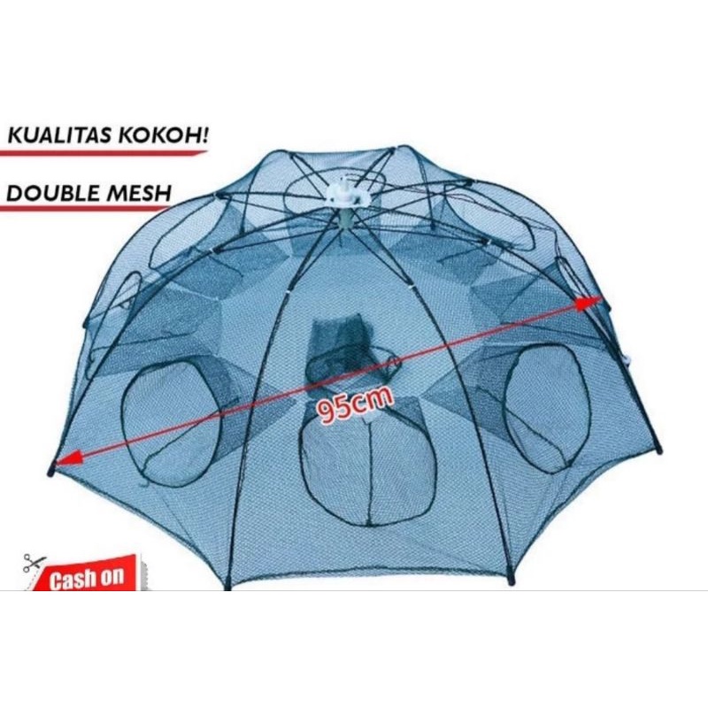 Bubu hancau penangkap ikan udang